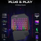 Lei Lang TF900 Single Hand Mouse Keyboard Suit