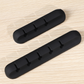 Silicone storage cable management cable clamp