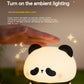 Panda Head Silicone Seven-color Night Light Creative Desk Lamp Home Decor