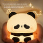 Panda Head Silicone Seven-color Night Light Creative Desk Lamp Home Decor