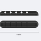 Silicone storage cable management cable clamp