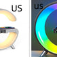 New Intelligent G Shaped LED Lamp Bluetooth Speake Wireless Charger Atmosphere Lamp App Control For Bedroom Home Decor