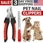 Dog Nail Clippers Nail Trimmer With Safety Guard Razor  Pet Grooming